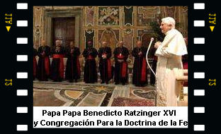 Posici�n del Papa Benedicto XVI